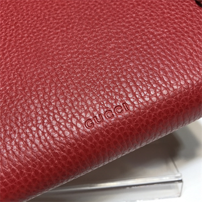 Gu.cci Dionysus GG Supreme chain wallet Red Leather 401231