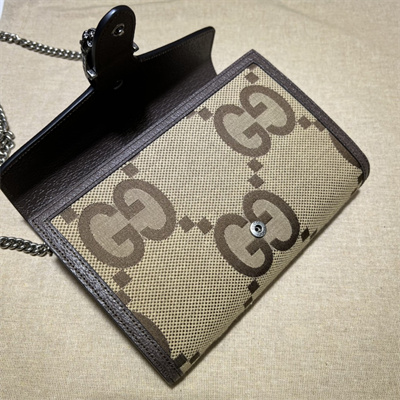 Gu.cci Dionysus GG Supreme chain wallet Jumbo GG Canvas 401231