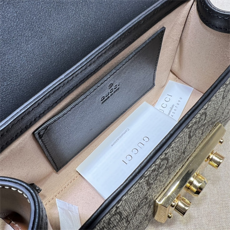 Gu.cci Padlock mini shoulder bag GG Supreme canvas 735103