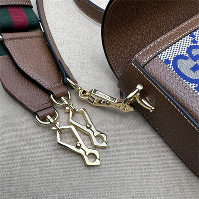 Gu.cci Horsebit 1955 Blue Jumbo GG Mini Bag  658574