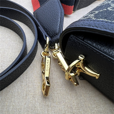 Gu.cci Horsebit 1955 Mini Bag Denim Blue 658574