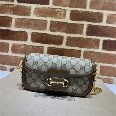 Gu.cci Horsebit 1955 Small Shoulder Bag GG Supreme Canvas 735178