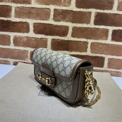 Gu.cci Horsebit 1955 Small Shoulder Bag GG Supreme Canvas 735178