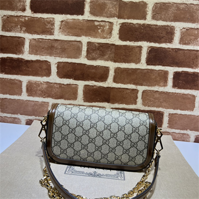 Gu.cci Horsebit 1955 Small Shoulder Bag GG Supreme Canvas 735178