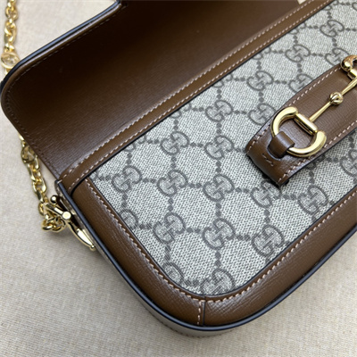 Gu.cci Horsebit 1955 Small Shoulder Bag GG Supreme Canvas 735178