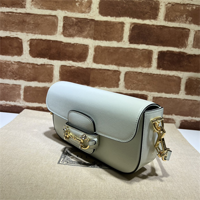 Gu.cci Horsebit 1955 Small Shoulder Bag Mint  Leather 735178