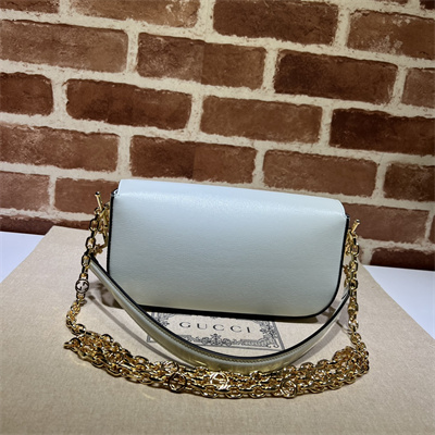 Gu.cci Horsebit 1955 Small Shoulder Bag Mint  Leather 735178