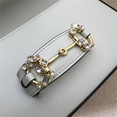 Gu.cci Horsebit 1955 Small Shoulder Bag Mint  Leather 735178