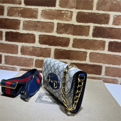 Gu.cci Horsebit 1955 Mini Bag GG Supreme Canvas 724713