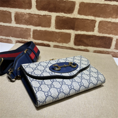 Gu.cci Horsebit 1955 Mini Bag GG Supreme Canvas 724713
