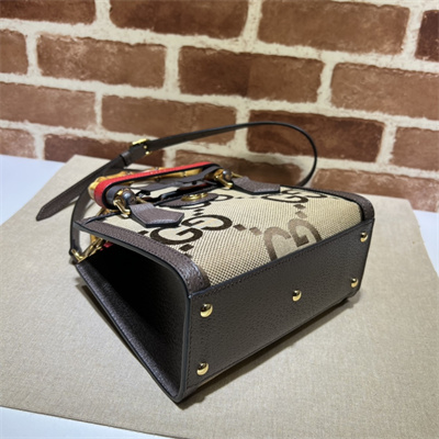 Gu.cci Diana Jumbo GG Canvas Mini Tote Bag 655661