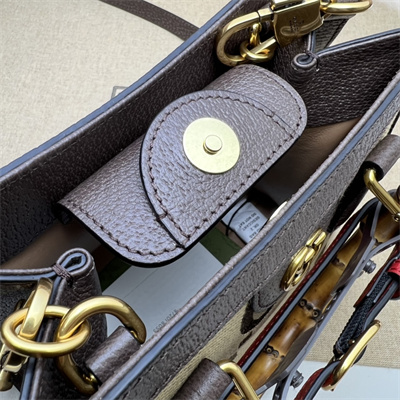 Gu.cci Diana Jumbo GG Canvas Mini Tote Bag 655661