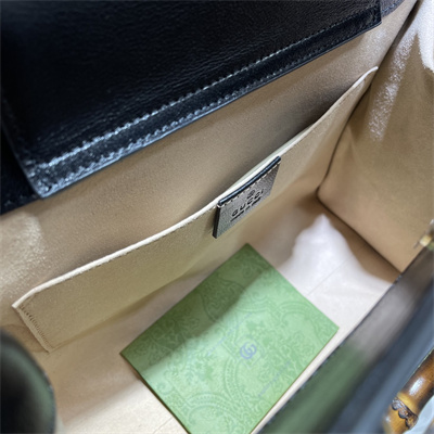 Gu.cci Diana Small Tote Bag Black Leather 660195