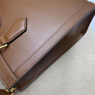 Gu.cci Diana Small Tote Bag Brown Leather 660195