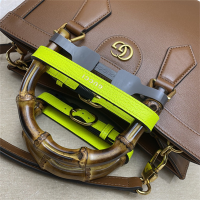 Gu.cci Diana Small Tote Bag Brown Leather 660195