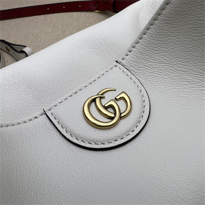Gu.cci Diana Small Shoulder Bag White Leather 746251