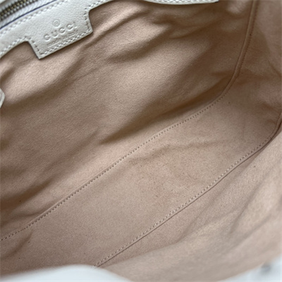 Gu.cci Diana Small Shoulder Bag White Leather 746251