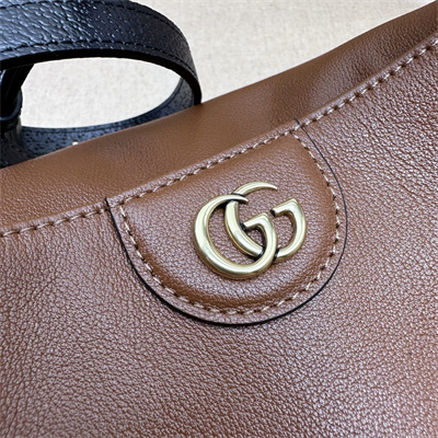 Gu.cci Diana Small Shoulder Bag Brown Leather 746251