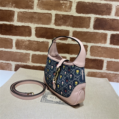 Jackie 1961 Mini Shoulder Bag GG Denim With Emb 637092