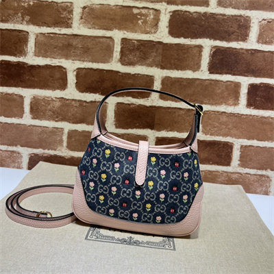 Jackie 1961 Mini Shoulder Bag GG Denim With Emb 637092