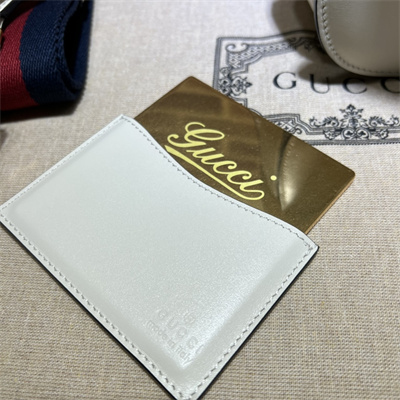 Gu.cci Bamboo 1947 Small Top Handel Bag White Leather 675797