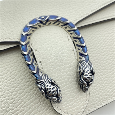 Gu.cci Dionysus Small Rectangular Bag White Leather 499623