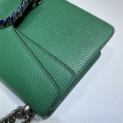 Gu.cci Dionysus Small Rectangular Bag Green Leather 499623