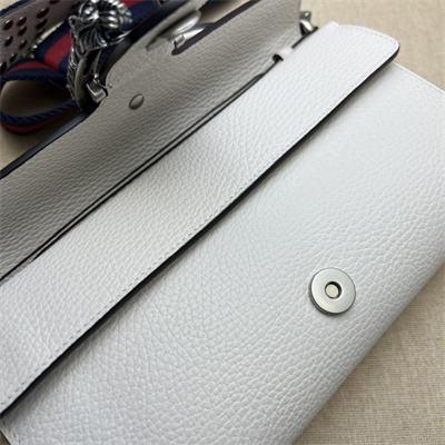 Gu.cci Dionysus Small Shoulder Bag White Leather 731782