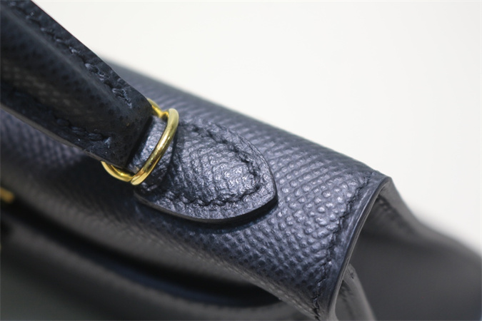 Kelly Mini II Bag Epsom Leather Gold/Silver Hardware In Black Color HS