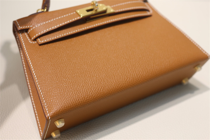 Kelly Mini II Bag Epsom Leather Gold/Silver Hardware In Gold Color HS