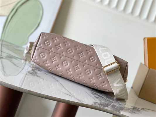 L.V Coussin Coussin Hobo MM Bag Calf Leather Galet M12071