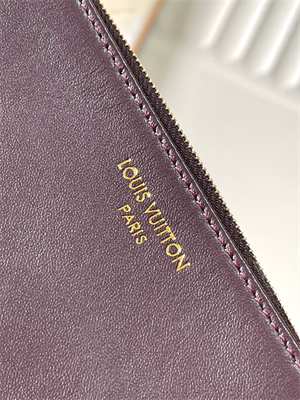 L.V Coussin Coussin Hobo MM Bag Calf Leather Chocolat M12072