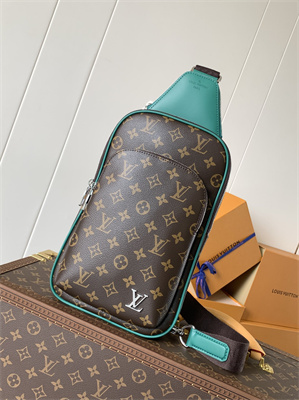 L.V Avenue Slingbag Monogram Macassar Canvas Borneo Green M12734