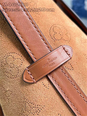 L.V Carryall PM Bag Suede Leather Brown M11843