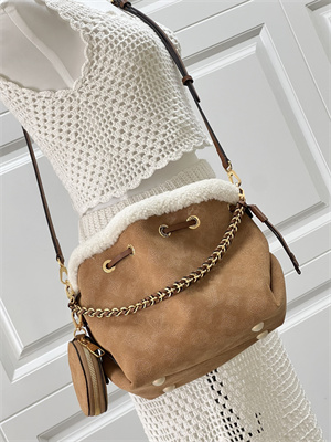 L.V Bella Bag Suede Leather Brown M57068