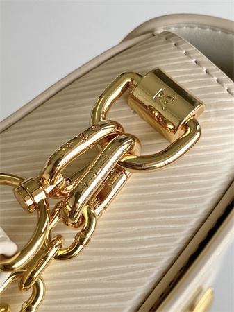 L.V Twist West Handbag Epi grained cowhide leather Quartz White M24550