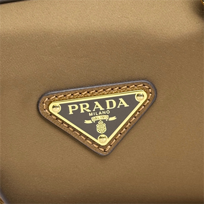 Prada Re-Edition 1978 medium Re-Nylon and Saffiano leather top-handle bag Cork Beige 1BB233