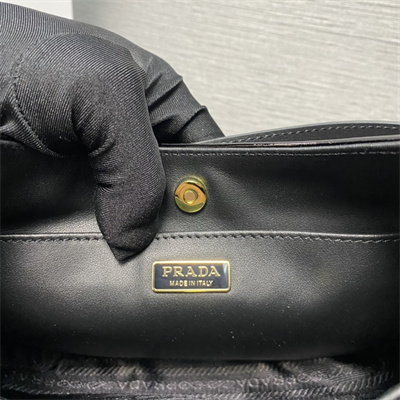 Prada Cleo Patent Leather Bag Black 1BC169