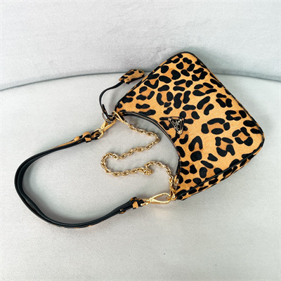 Prada Re-Edition Leopard print horsehide mini-bag 1BC204