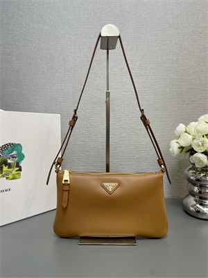 Prada Mini Hobo bag Brown Calfskin 1BC238