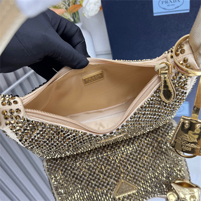 Prada  Re-Edition 2000 mini-bag With Diamond Gold 1NE515