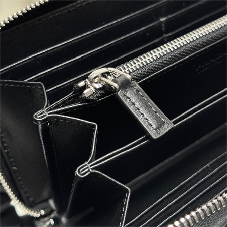 Prada Grained Leather Wallet Black 2ML317