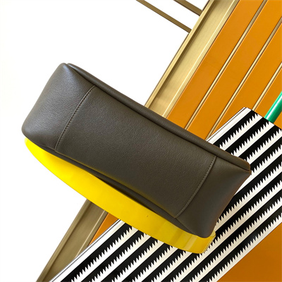 Y.S.L LE 5 A 7 Supple Large HOBO BAG In Kaki Green Leather