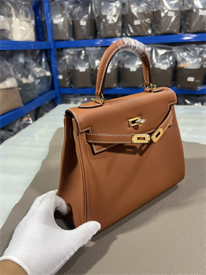 Kelly Retourne Bag Togo Leather 25/28CM Gold/Silver Hardware In Gold Color HS