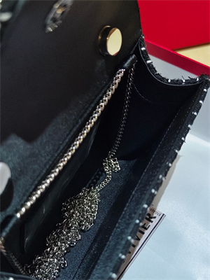 Roger Vivier Jewel Efflorescence Mini Bag In Tweed Black