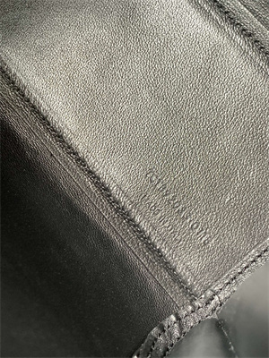 Y.S.L SAC DE JOUR NANO In Black Crocodile Embossed Leather Silver Tone Metal