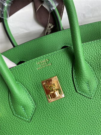 Birkin Bag Togo Leather 25/30/35 Gold/Silver Hardware In Bombou Color HS