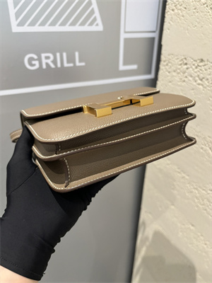 Constance Bag Epsom Leather 18CM Gold/Silver Tone Metal In Etoupe Color HS  (With mirror)