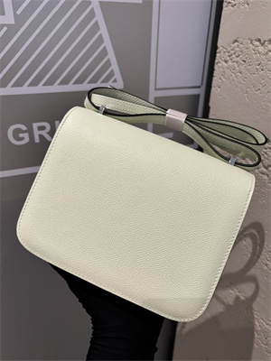 Constance Bag Epsom Leather 18CM Gold/Silver Tone Metal In Vert Fizz Color HS  (With mirror)