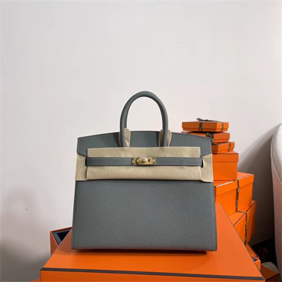 Bir.kin Sellier Bag Epsom Leather 25/30/35CM Gold Hardware In Vert Amande Color HS